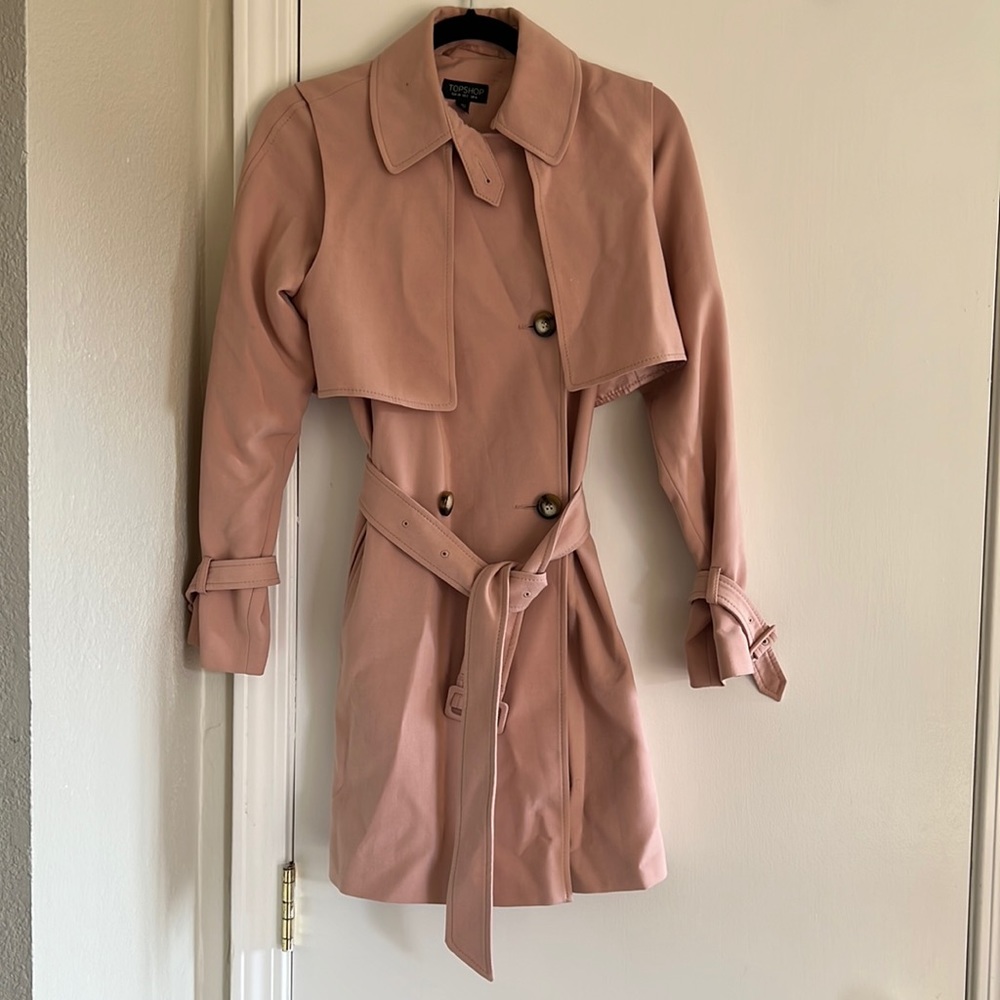 Pink Trench coat
